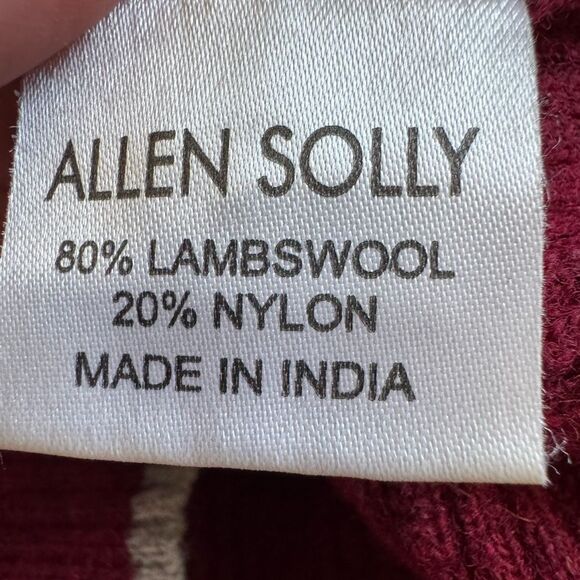 Allen Solly Womens Stripped Lambswool Long Sleeve Crewneck Sweater Sz XL Preppy - Picture 7 of 8